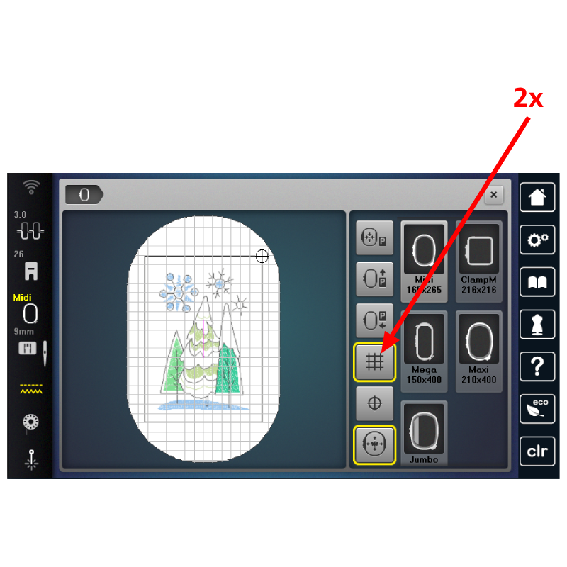 Nine tips for the placement of an embroidery design - BERNINA