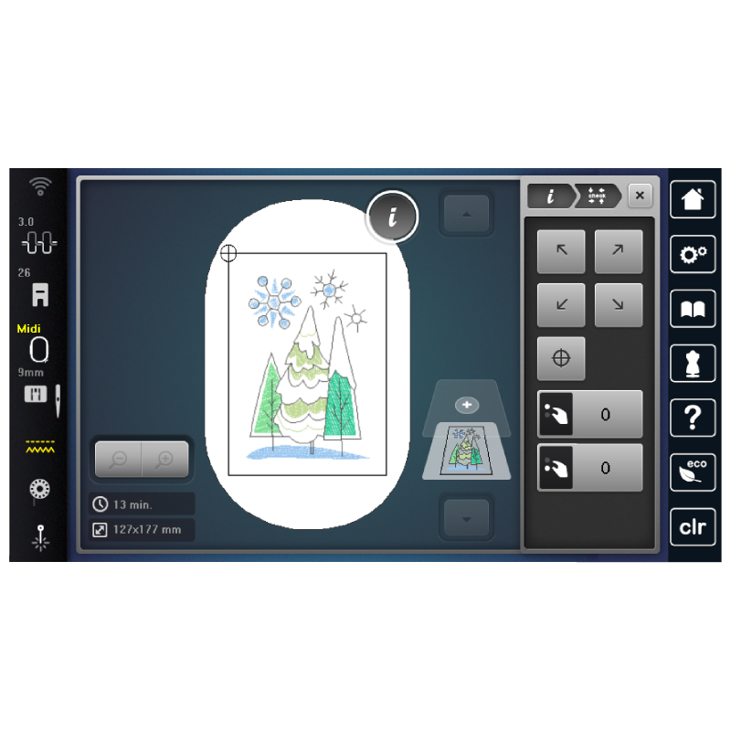 Nine tips for the placement of an embroidery design - BERNINA