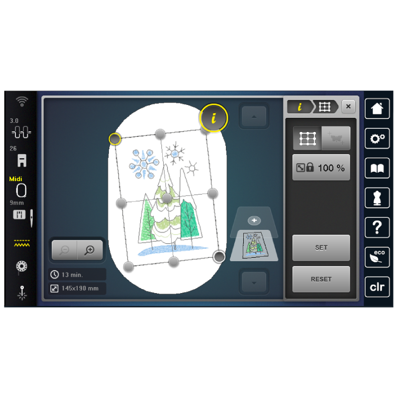 Nine tips for the placement of an embroidery design - BERNINA
