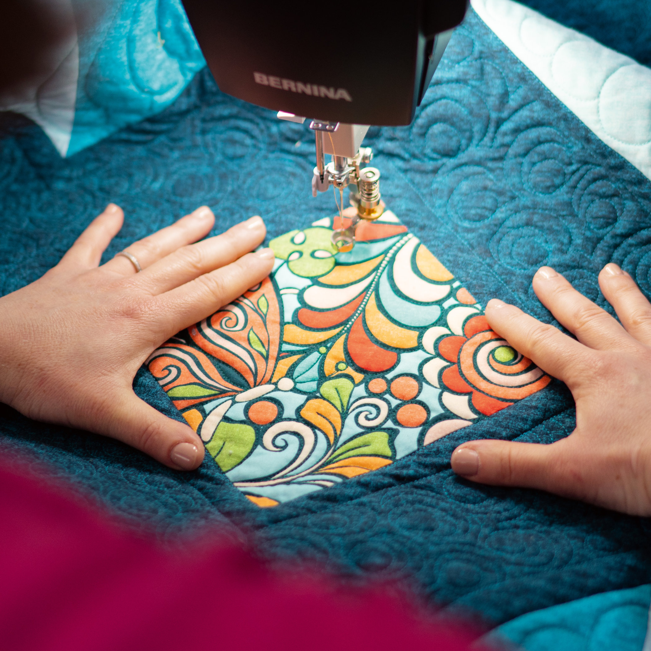 Hand-guided quilting made easy