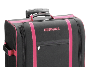 FINESUN Sewing Machine Case with Wheels, Foldable Deluxe Rolling Sewing  Machine Carrying Bag for Brother, Singer, Bernina and Most  Machines,pink-grey