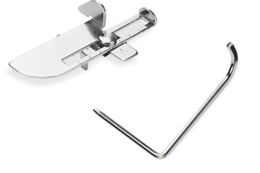 Right / left seam guides für precise, straight seams BERNINA