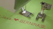 Sewing decorative stitches and letters with the B 435