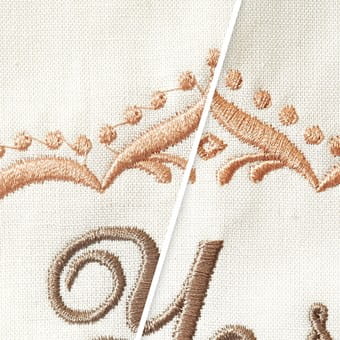 Clean and brillant embroidery