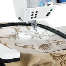 Extensive stitch and design library