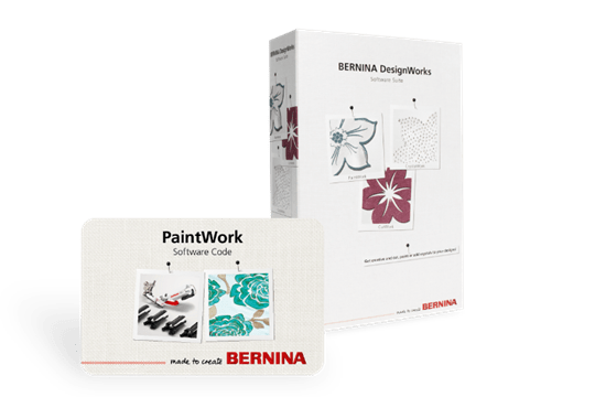 ペイントワーク ソフトで各模様やモチーフ 図柄を作ります Bernina