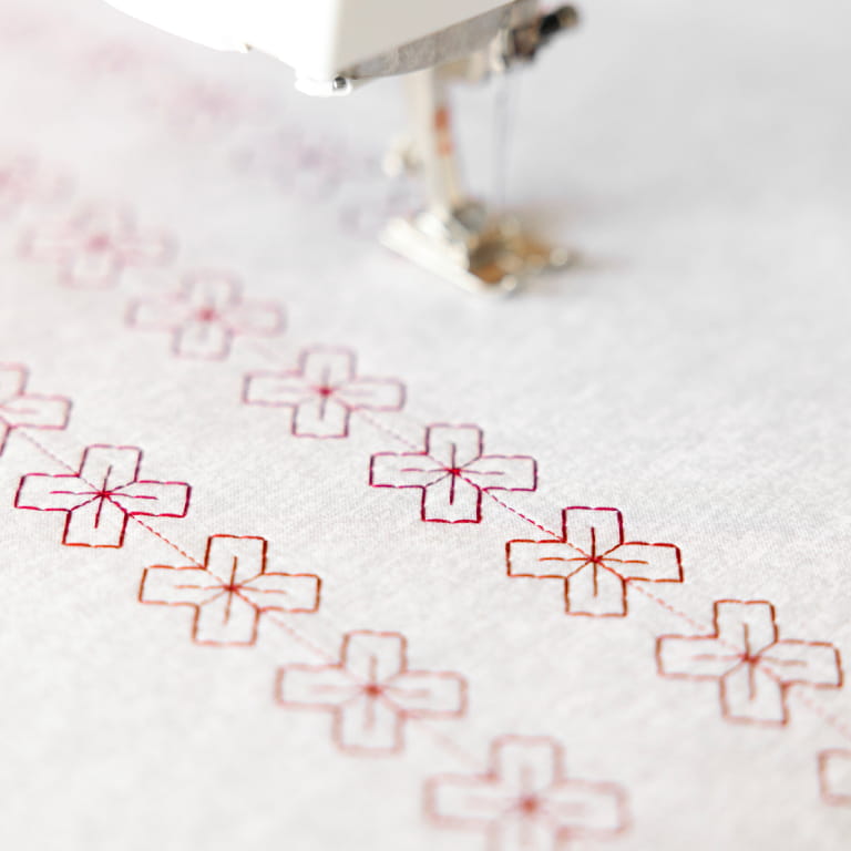 Design and sew stitches in any direction