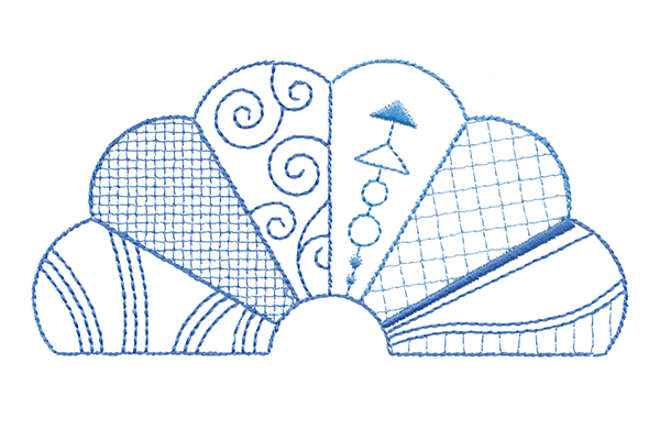 "Dresden Daisies” is a Free Modern Machine Embroidery Design designed by & from Bernina!