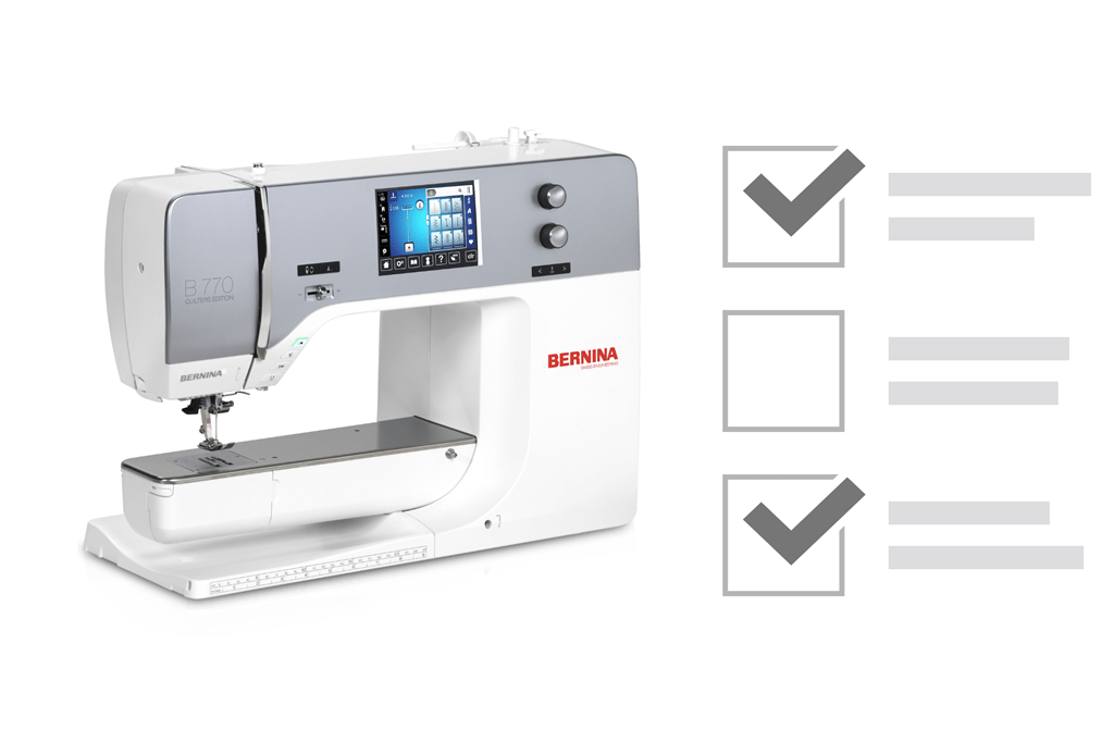 Bernina Sewing Machine Comparison Chart