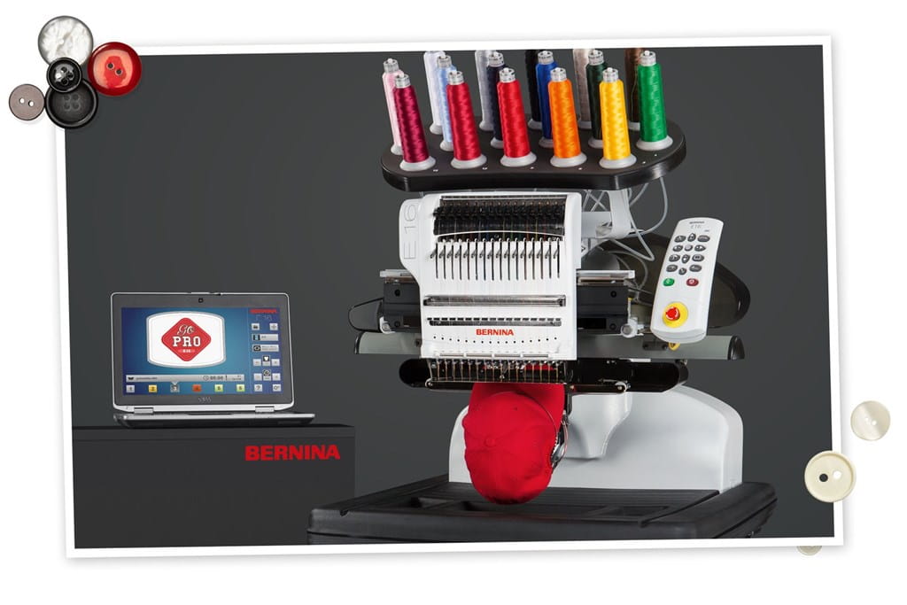 BERNINA E 16 - the first BERNINA multi-needle embroidery machine