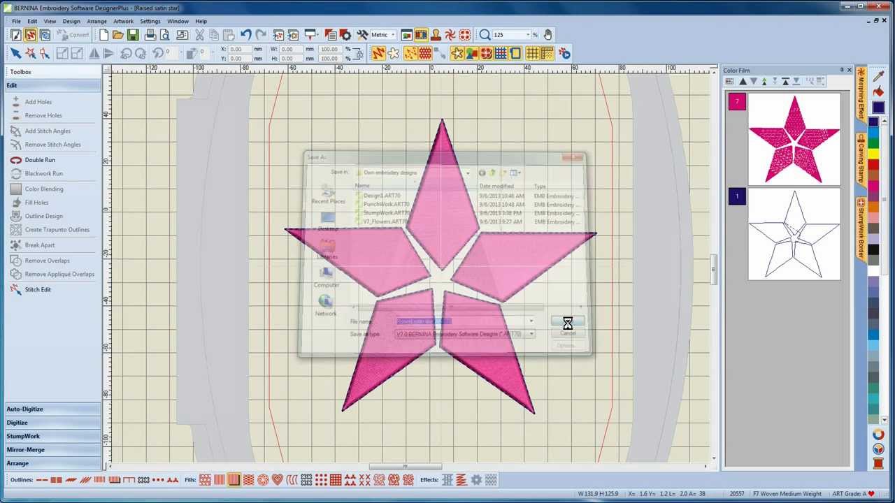 BERNINA Embroidery Software 7 DesignerPlus BERNINA