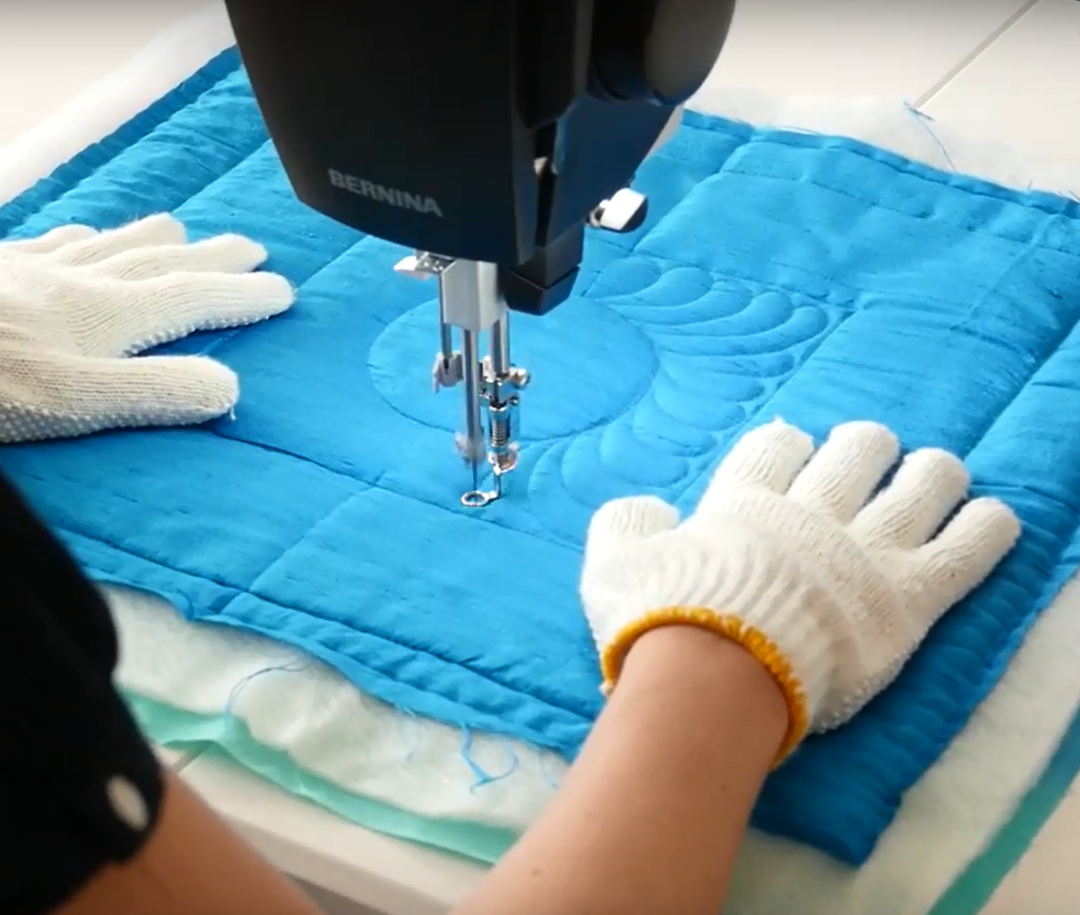 Hand-guided quilting made easy