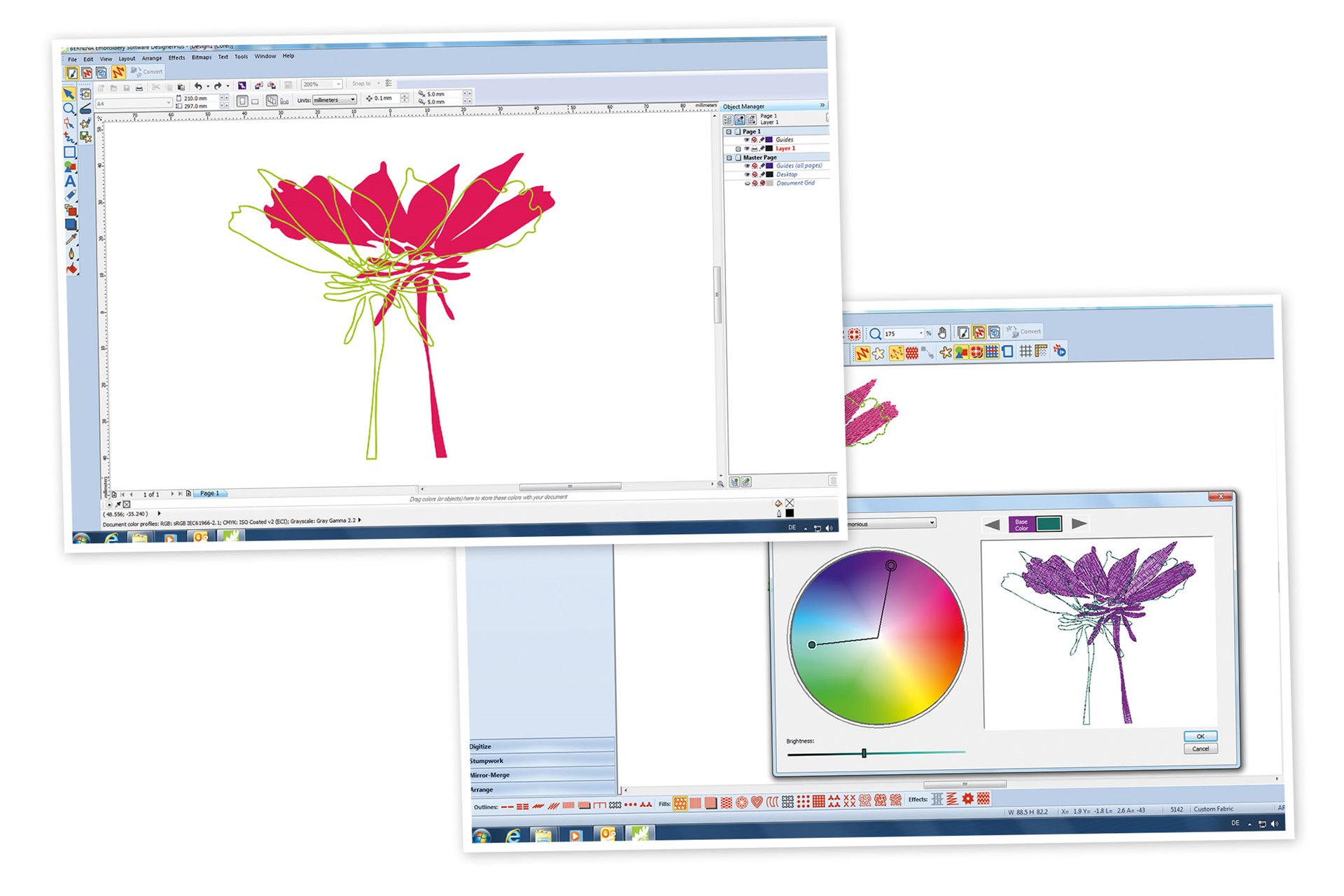 Picture: Embroidery Software 7 – DesignerPlus 
