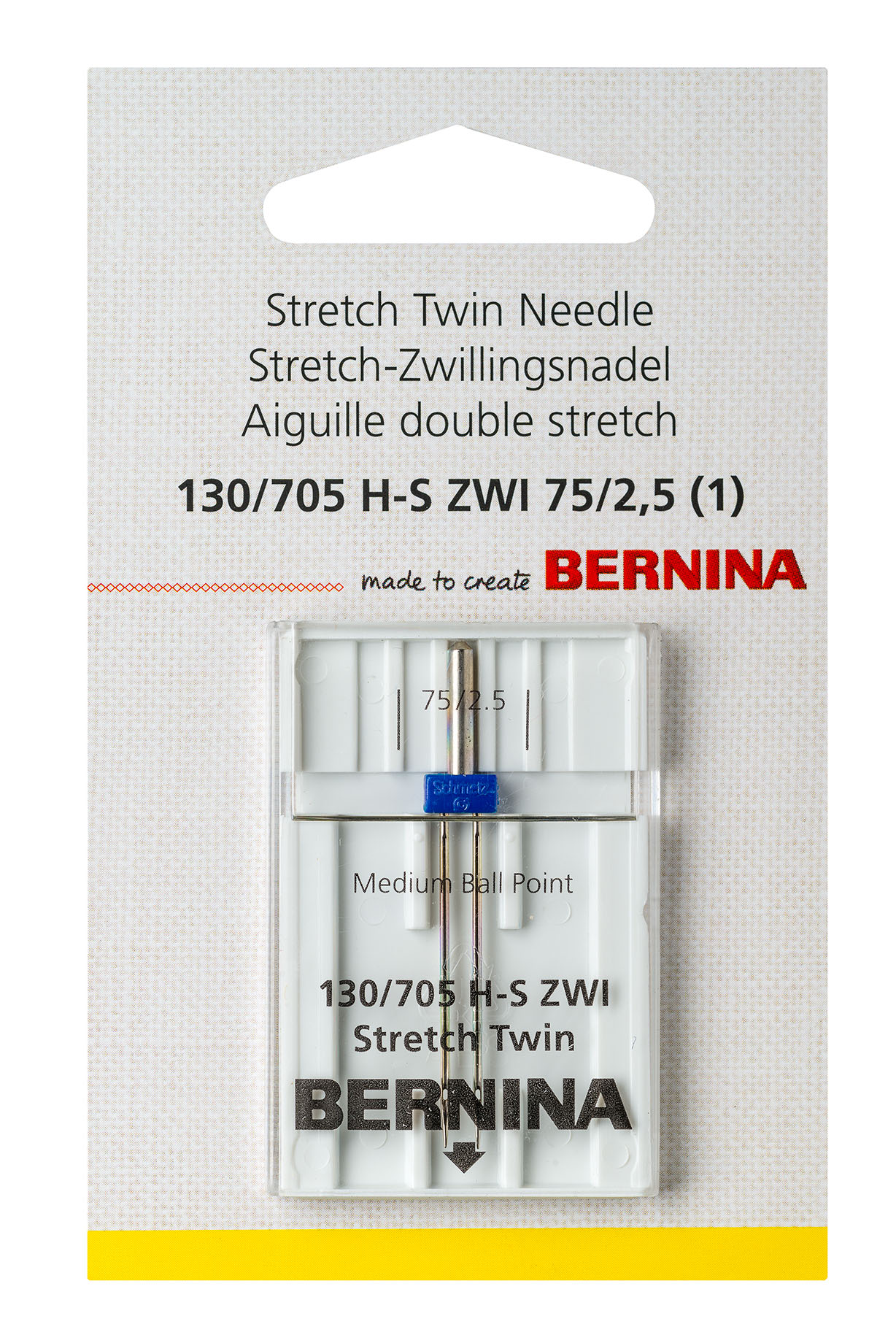 Stretch twin needle