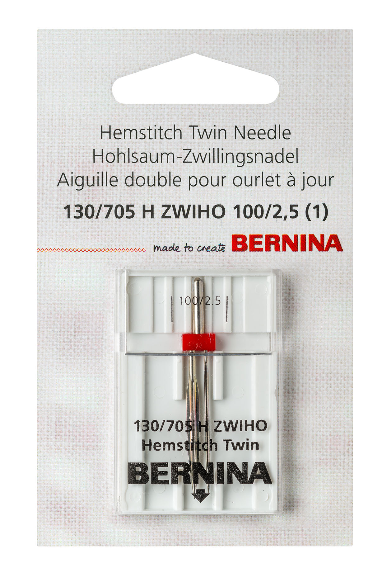 Hemstitch twin needle
