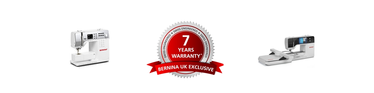 Picture: Bernina 7 Year Warranty 