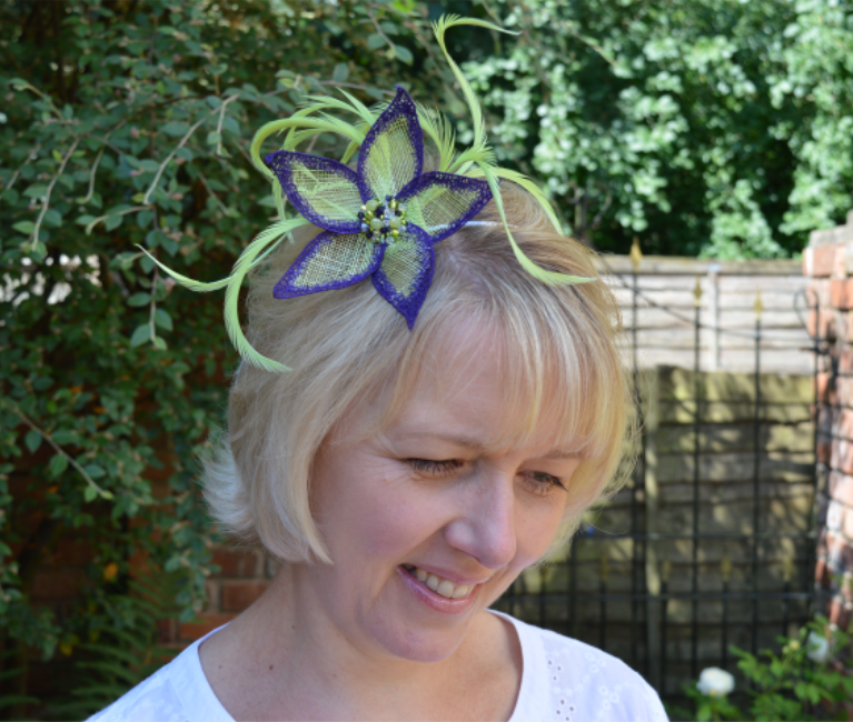 Claire’s Stitched Sinamay Fascinator Project BERNINA
