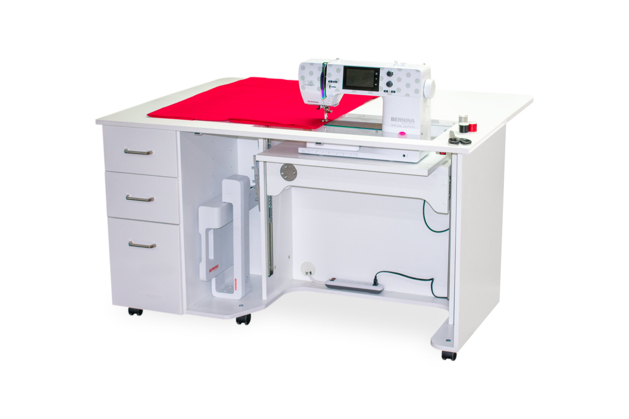 Cabinets for BERNINA sewing machines